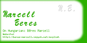 marcell beres business card